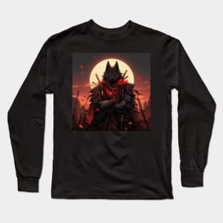 Wolf Samurai Long Sleeve T-Shirt